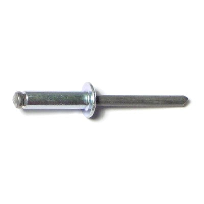 3/16" x 1/2" Dome Head Steel Pop Rivets