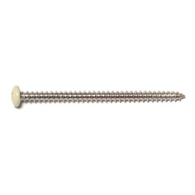 #10 x 3" 18-8 Stainless Steel Phillips Pan Head Sheet Metal Screws