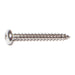 #10 x 1-1/2" 18-8 Stainless Steel Square Drive Pan Head Sheet Metal Screws