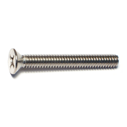 1/4"-20 x 2" 18-8 Stainless Steel Coarse Thread Phillips Flat Head Machine Screws