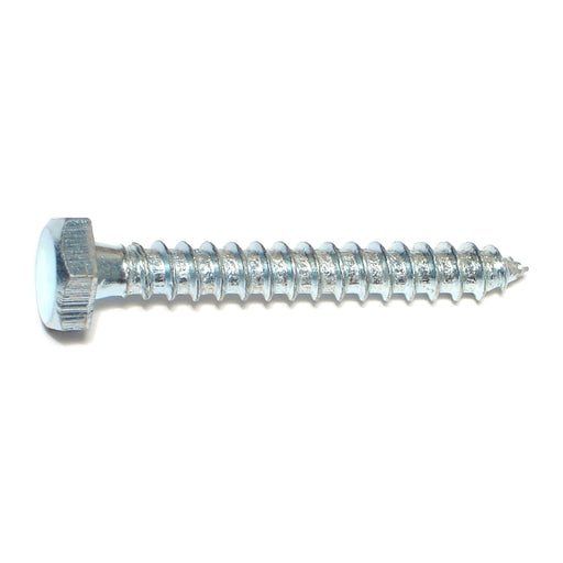 1/4" x 2" Zinc Plated Grade 2 / A307 Steel Hex Head Lag Screws