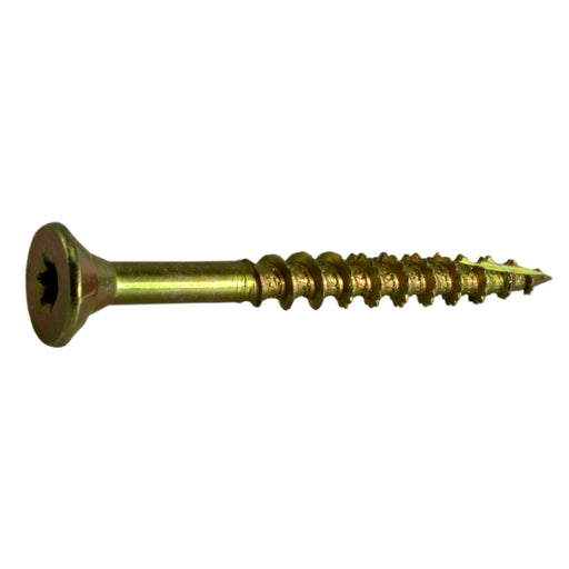 #12 x 2-1/4" Zinc Plated Steel Star Drive Interior Nibs Bugle Head Wood Screws