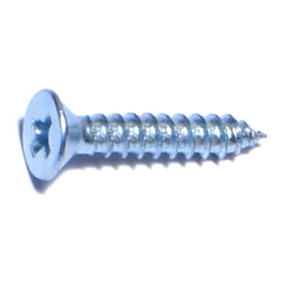 #4 x 5/8" Zinc Plated Steel Phillips Flat Head Sheet Metal Screws