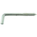 #4 x 1/4" x 25/32" x 3-1/16" Steel Square Bend Screw Hooks