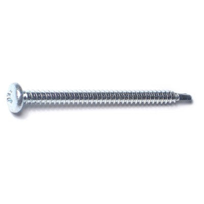 #10-16 x 2-1/2" Zinc Plated Steel Phillips Pan Head Self-Drilling Screws