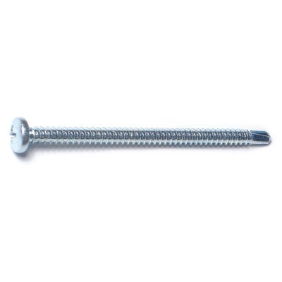 #10-16 x 3" Zinc Plated Steel Phillips Pan Head Self-Drilling Screws