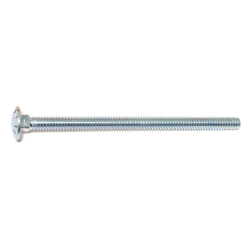 1/4"-20 x 4" Zinc Plated Grade 2 / A307 Steel Coarse Thread Carriage Bolts