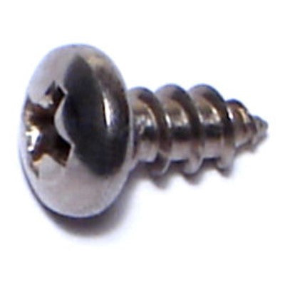 #8 x 3/8" 18-8 Stainless Steel Phillips Pan Head Sheet Metal Screws