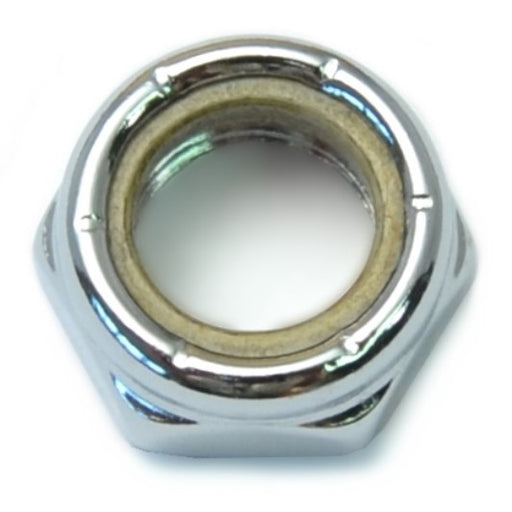 7/16"-20 Chrome Plated Steel Fine Thread Thin Pattern Lock Nuts