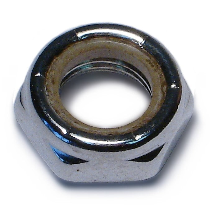 1/2"-20 Chrome Plated Steel Fine Thread Thin Pattern Lock Nuts