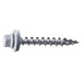 #10 x 1-1/2" White Painted Steel Hex Washer Head Pole Barn Self-Drilling Screws