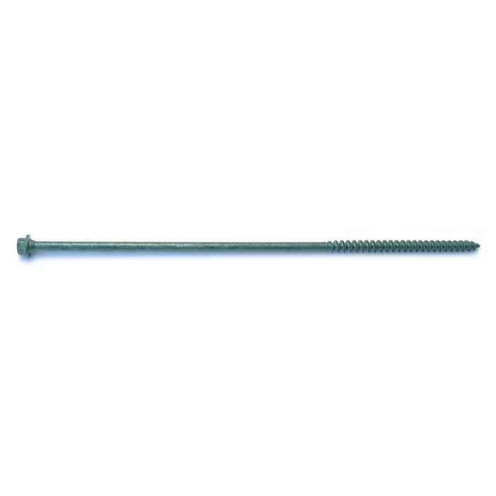 1/4 x 10" Green Hex Head Saberdrive Timber Screws (4 pcs.)