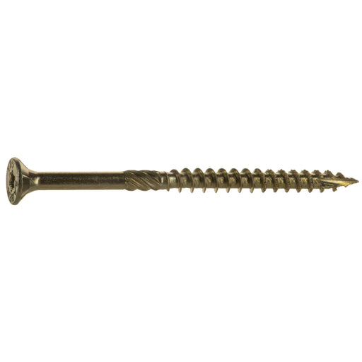 12 x 3-1/2" Yellow Zinc SaberDrive Multi-Purpose Screws (8 pcs.)