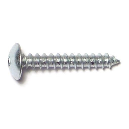 #10 x 1-1/4" Zinc Plated Steel Square Drive Truss Head Sheet Metal Screws