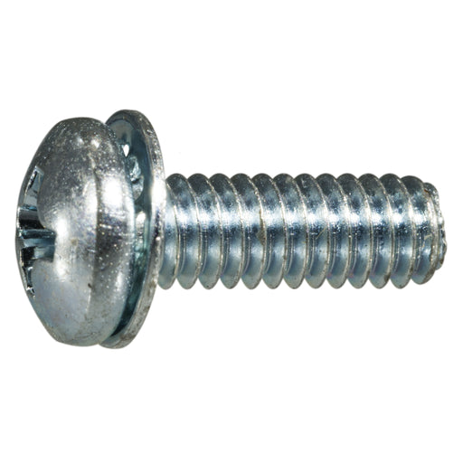 3mm-0.5 x 4mm Zinc Plated Class 4.8 Steel Coarse Thread Phillips Flat Head Machine Screws