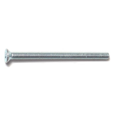 3mm-0.5 x 40mm Zinc Plated Class 4.8 Steel Coarse Thread Phillips Flat Head Machine Screws