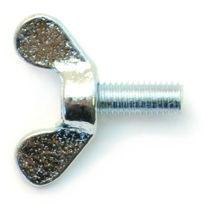 5mm-0.8 x 12mm Zinc Plated Steel Coarse Thread Thumb Screws