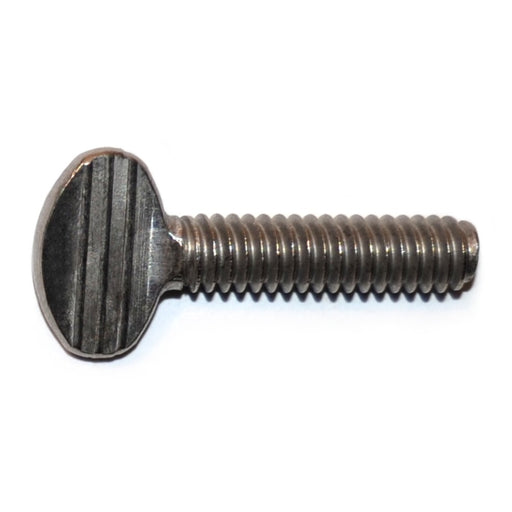 1/4"-20 x 1" 18-8 Stainless Steel Coarse Thread Spade Head Thumb Screws