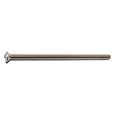 #10-24 x 4" 18-8 Stainless Steel Coarse Thread Phillips Oval Head Machine Screws