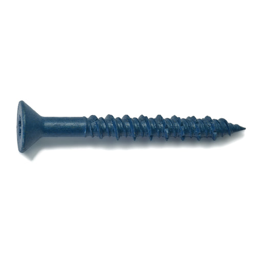 5/16" x 2-3/4" Blue Ruspert Coated Steel Star Drive Flat Head TorqueMaster Masonry Screws