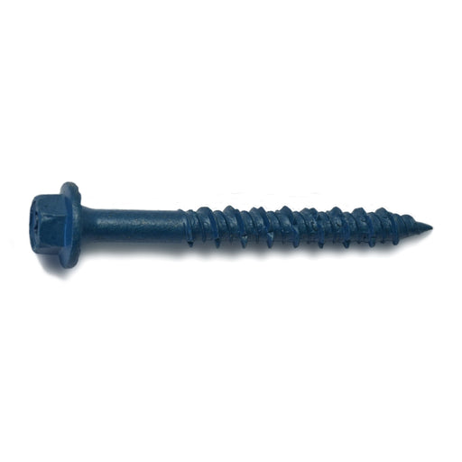 5/16" x 2-3/4" Blue Ruspert Coated Steel Star Drive Hex Washer Head TorqueMaster Masonry Screws