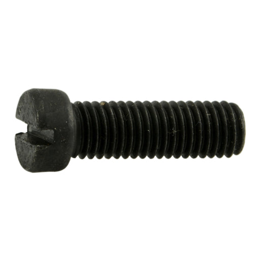 #6-48 x 7/16" Black Oxide Steel Fine Thread Slotted Fillister Head Gun Screws