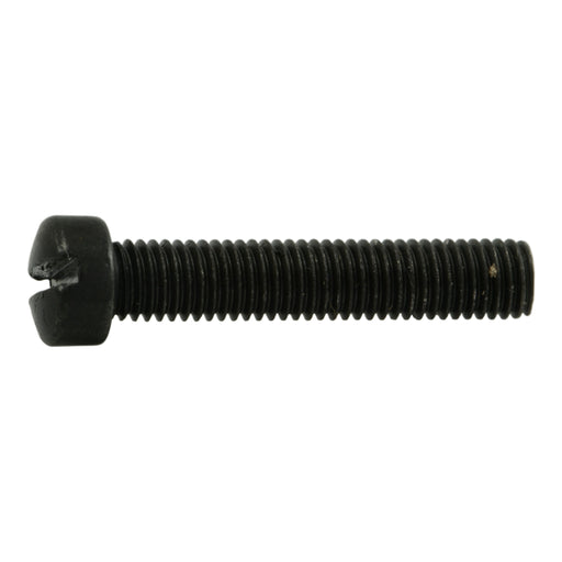 #6-48 x 3/4" Black Oxide Steel Fine Thread Slotted Fillister Head Gun Screws