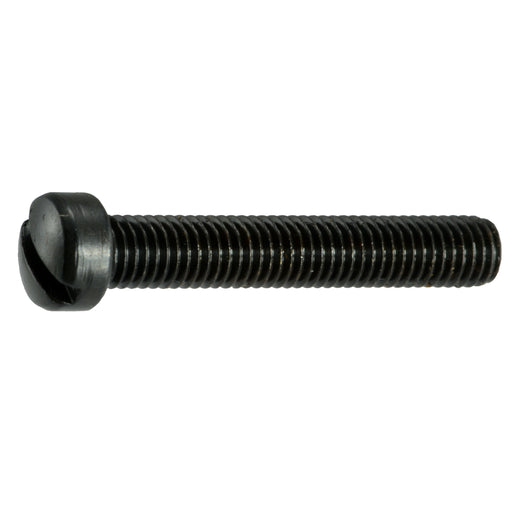 #8-40 x 1" Black Oxide Steel Fine Thread Slotted Fillister Head Gun Screws