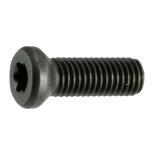 #6-48 x 3/8" Black Oxide Steel Fine Thread T-10 Star Drive Weaver Oval Head Gun Screws