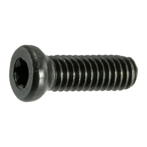 #6-40 x 3/8" Black Oxide Steel Fine Thread T-10 Star Drive Weaver Oval Head Gun Screws