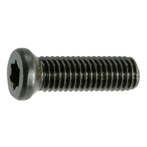 #8-40 x 1/2" Black Oxide Steel Fine Thread T-15 Star Drive Weaver Oval Head Gun Screws