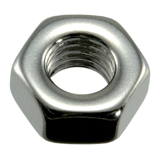 1/4"-28 Polished 18-8 Stainless Steel Grade 5 Fine Thread Hex Nuts