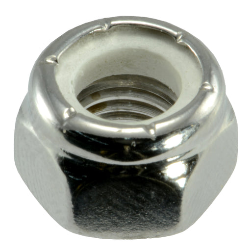 5/16"-24 Polished 18-8 Stainless Steel Fine Thread Nylon Insert Lock Nuts