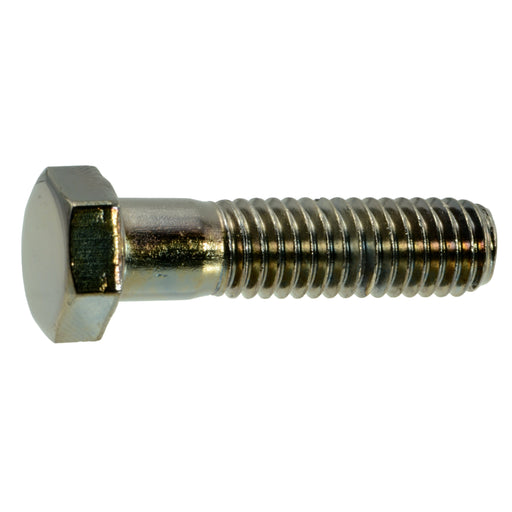 3/8"-16 x 1-1/2" Black Chrome Plated Steel Coarse Thread Hex Cap Screws