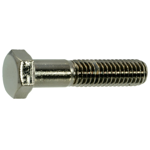 3/8"-16 x 1-3/4" Black Chrome Plated Steel Coarse Thread Hex Cap Screws