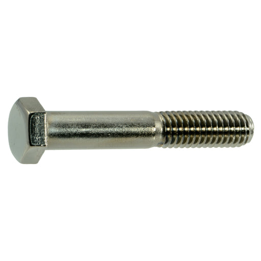 3/8"-16 x 2-1/4" Black Chrome Plated Steel Coarse Thread Hex Cap Screws