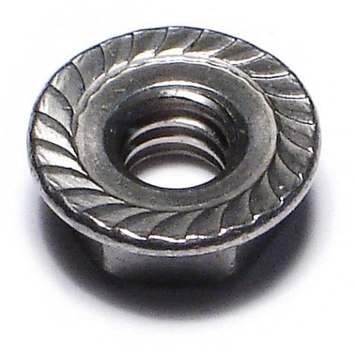 1/4"-20 18-8 Stainless Steel Coarse Thread Serrated Lock Nuts