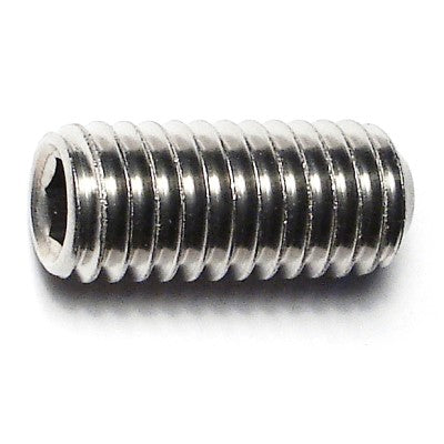 7/16"-14 x 1" 18-8 Stainless Steel Coarse Thread Hex Socket Headless Set Screws