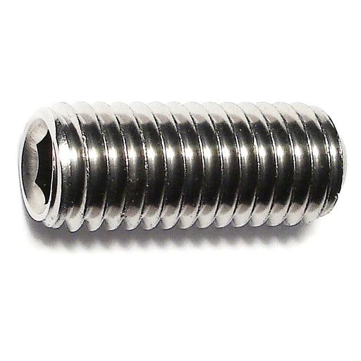 1/2"-13 x 1-1/4" 18-8 Stainless Steel Coarse Thread Hex Socket Headless Set Screws