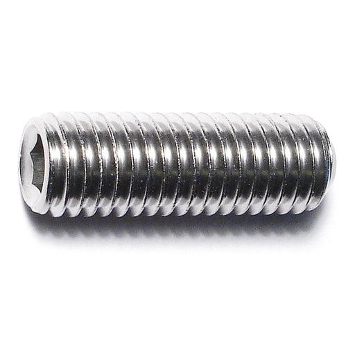 1/2"-13 x 1-1/2" 18-8 Stainless Steel Coarse Thread Hex Socket Headless Set Screws