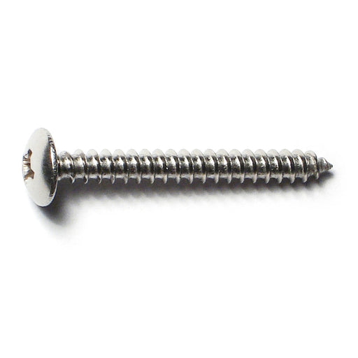 #6 x 1-1/4" 18-8 Stainless Steel Phillips Truss Head Sheet Metal Screws