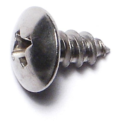 #8 x 3/8" 18-8 Stainless Steel Phillips Truss Head Sheet Metal Screws