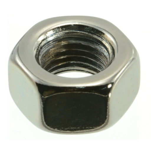 7/16"-20 Black Chrome Plated Steel Grade 5 Fine Thread Hex Nuts