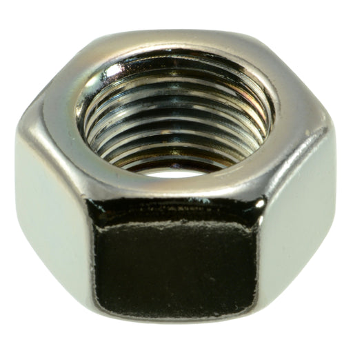 5/8"-18 Black Chrome Plated Steel Grade 5 Fine Thread Hex Nuts