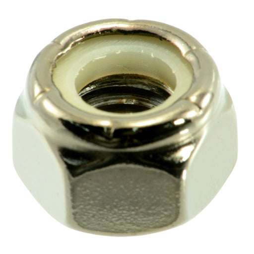 5/16"-18 Black Chrome Plated Steel Coarse Thread Nylon Insert Lock Nuts