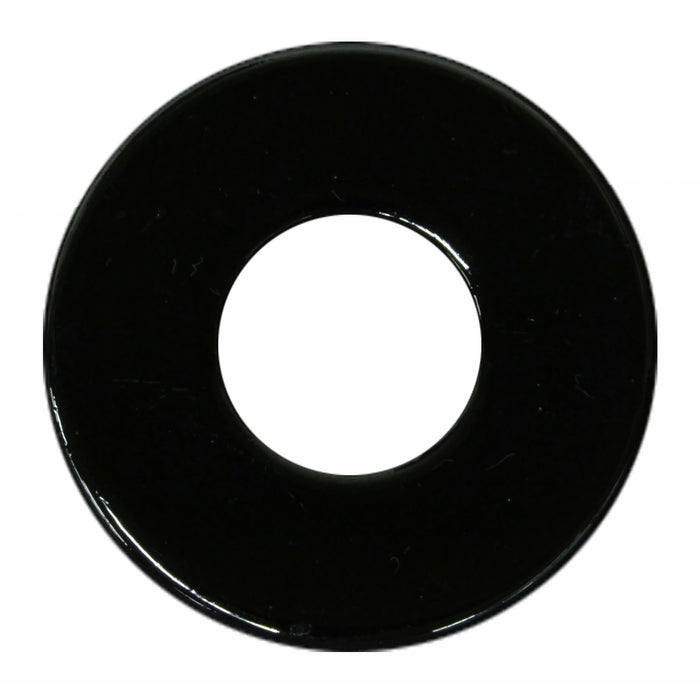 5/16" x 3/8" x 7/8" Black Chrome Plated Grade 2 Steel USS Flat Washers