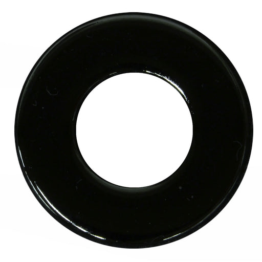 3/8" x 13/32" x 13/16" Black Chrome Plated Grade 2 Steel SAE Flat Washers