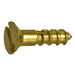 #0 x 1/4" Brass Slotted Flat Head Wood Screws