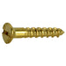 #0 x 3/8" Brass Slotted Flat Head Wood Screws