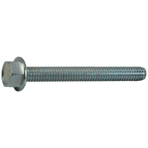 5/16"-18 x 2-3/4" Zinc Plated Grade 5 Steel Coarse Thread Hex Washer Head Serrated Flange Bolts